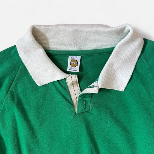 Vintage 1980s Green Rugby Shirt