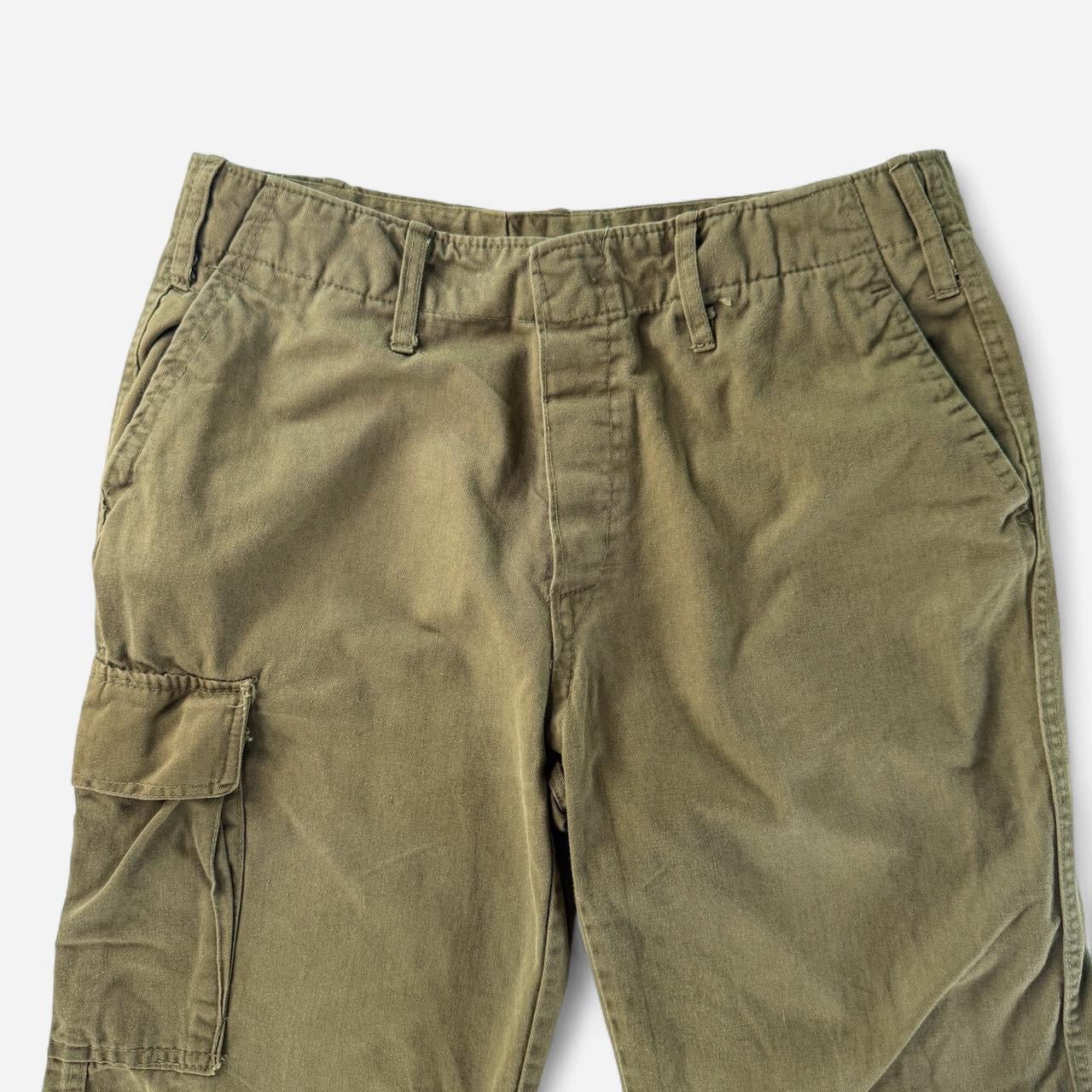 Vintage Khaki Green Cargo Utility Pants