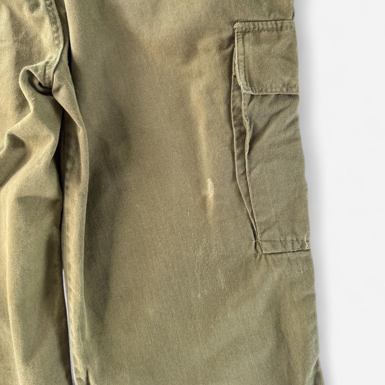Vintage Khaki Green Cargo Utility Pants