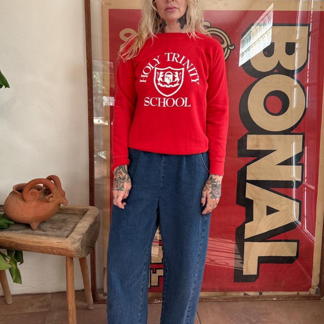 Vintage 1970s “Holy Trinity School” Crewneck Sweatshirt